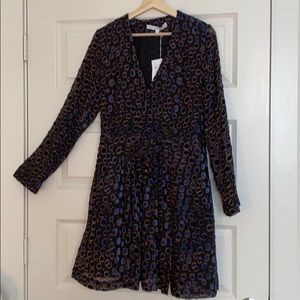 & Other Stories blue velvet dress